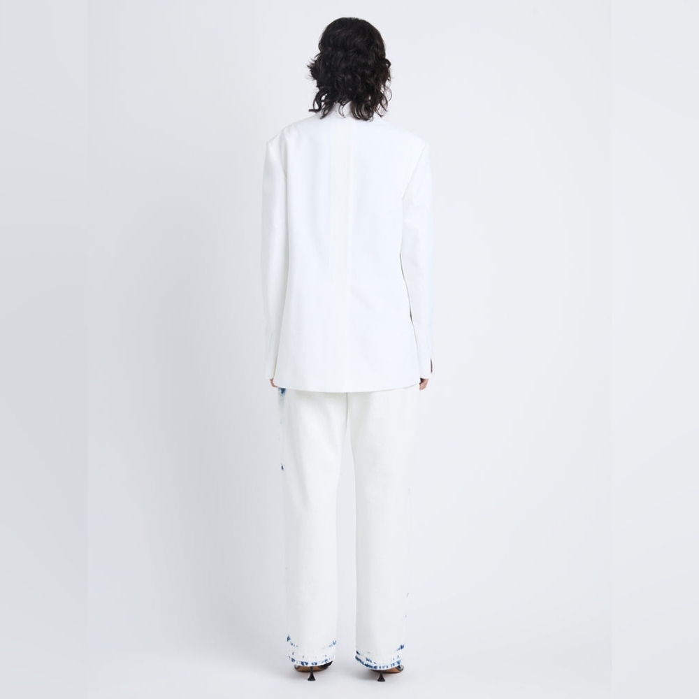 PROENZA SCHOULER Runway Sandis White Blazer Jacket Cotton Viscose US 10 Org$2290 - Picture 4 of 16